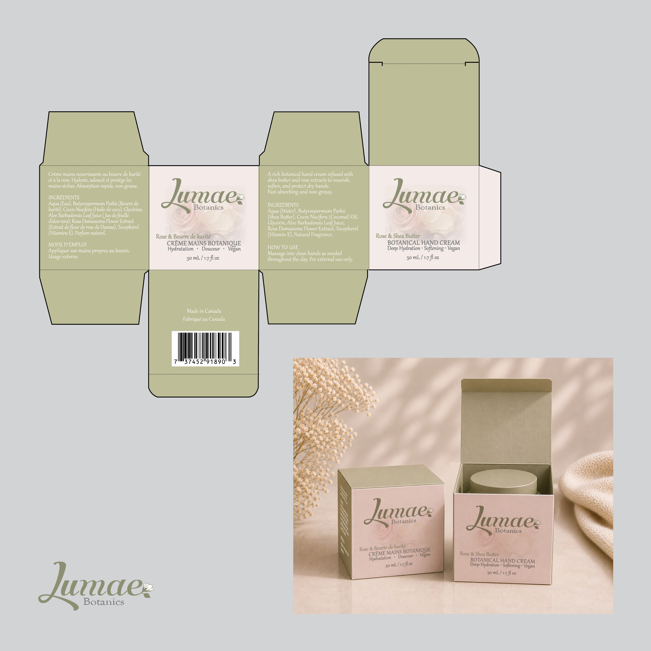 Lumae Botanics Packaging Design